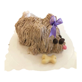 Brown Puppy Cake