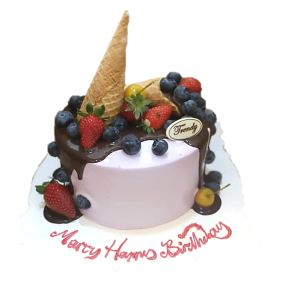 Ice Cream Cone Drip Cake