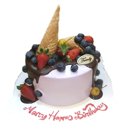 Ice Cream Cone Drip Cake