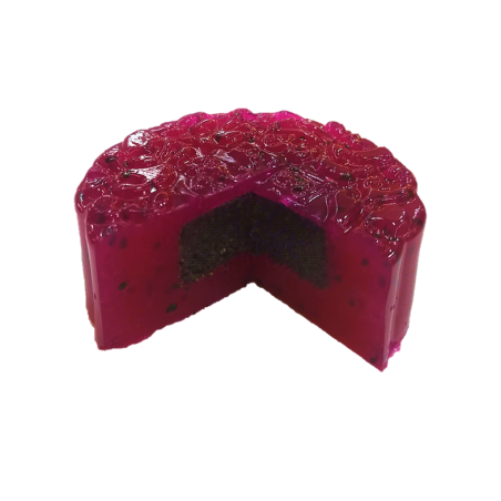 Lava Black Sesame Dragon Fruit Jelly Mooncake